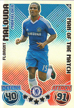 Florent Malouda Chelsea 2010/11 Topps Match Attax Man of the Match #400